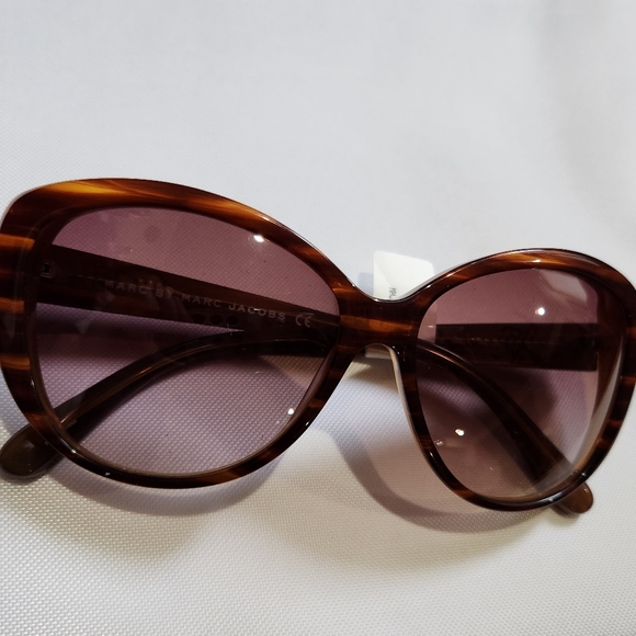 MARC JACOBS NEW AUTH Women Brown Cat Eye Sunglasses Model # MMJ 243/S with case - Picture 3 of 9